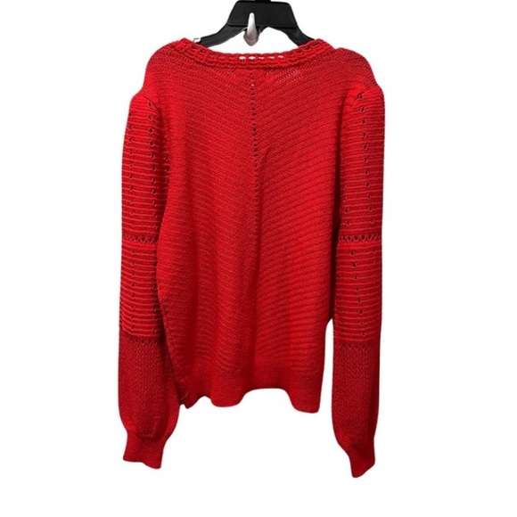 NWT Red sweater by Knox Rose. - Picture 4 of 8